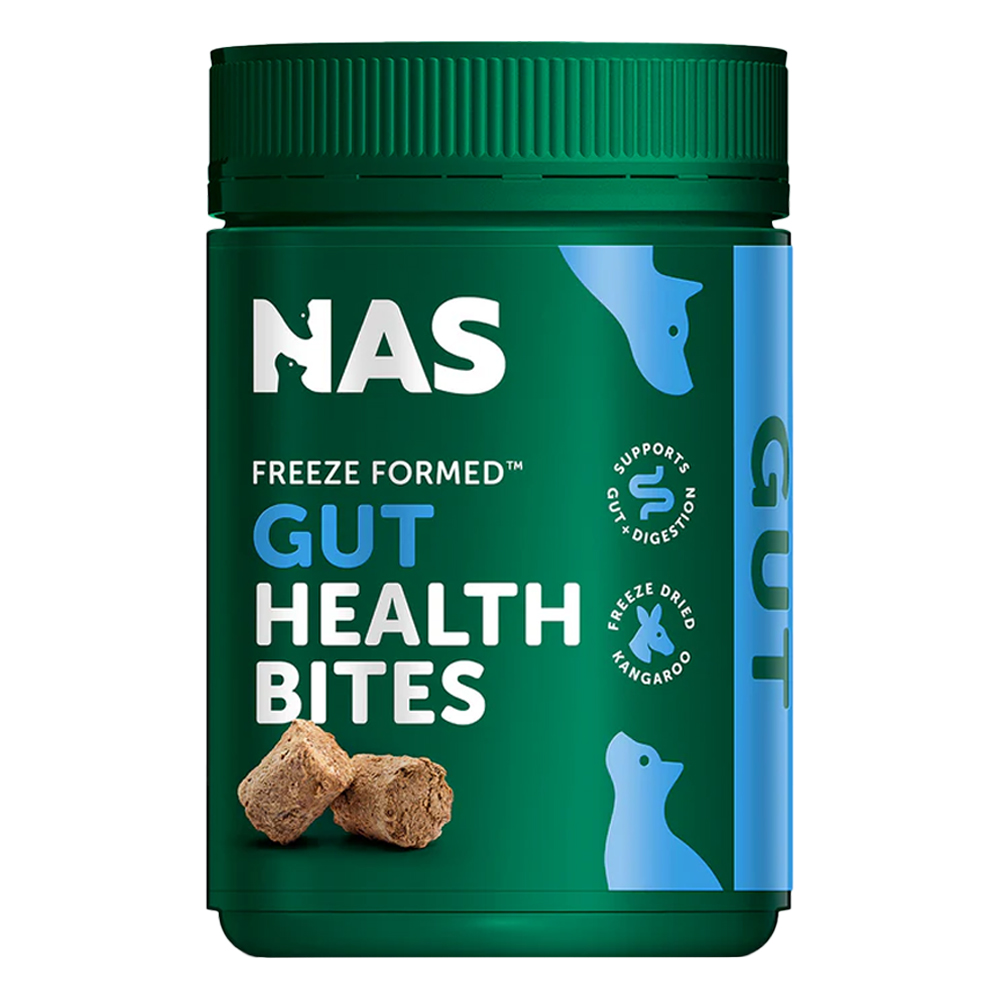 Natural Animal Solutions NAS Freeze Formed Gut Health Bites for Dogs & Cats for Dogs